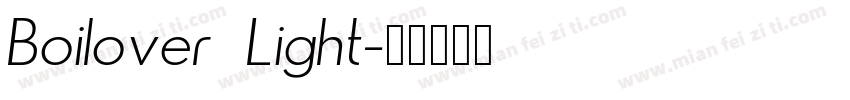 Boilover Light字体转换